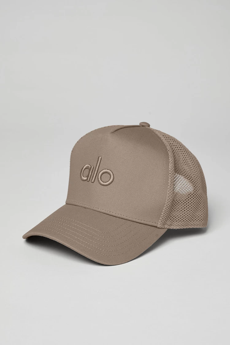 Aloyoga District Trucker Hat - Gravel