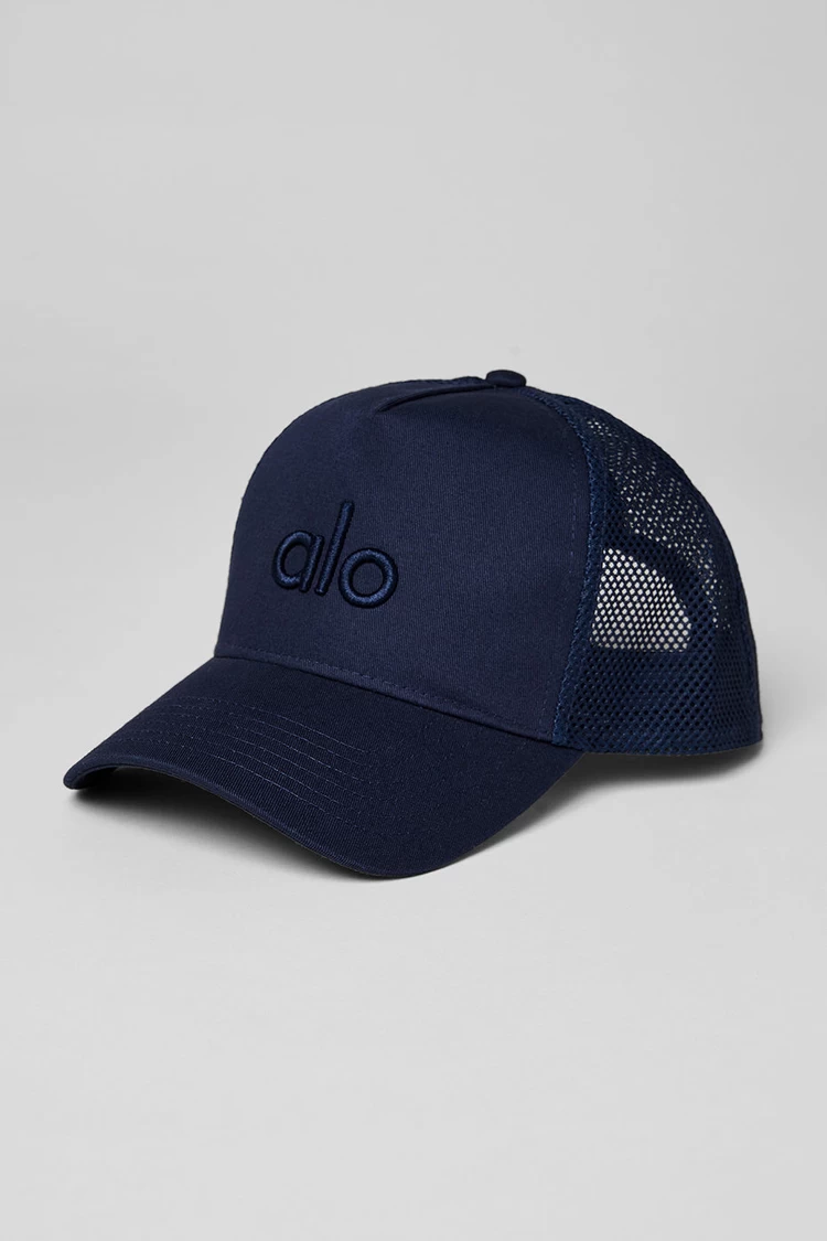Aloyoga District Trucker Hat - Navy
