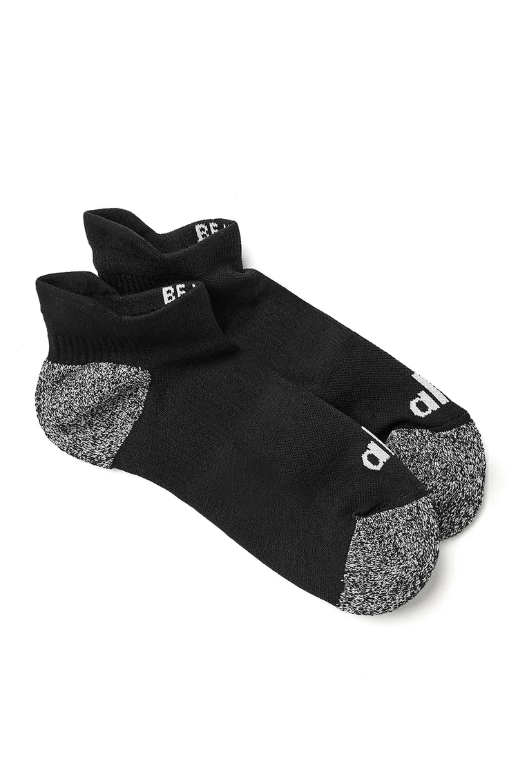 Aloyoga Women's Performance Tab Sock - Black/White