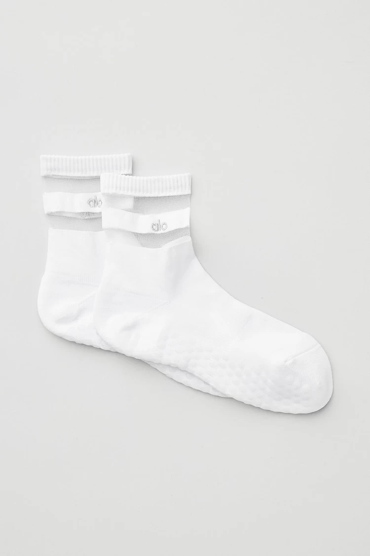 Aloyoga Women's Pulse Grip Sock - White