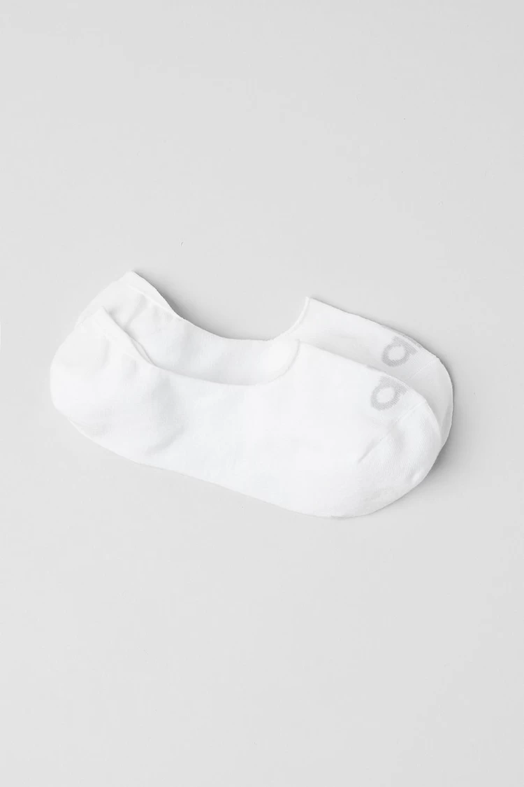 Aloyoga Unisex Conceal Sock - White/Dove Grey