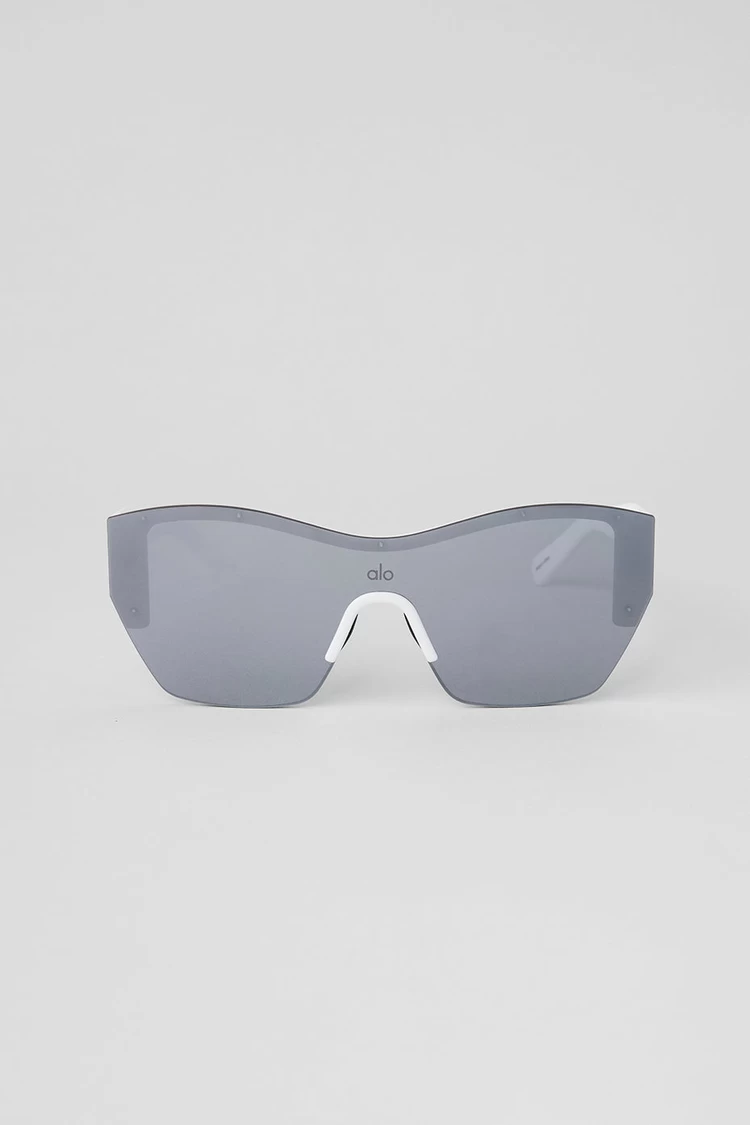 Aloyoga Stunner Sunglasses - Gunmetal/White