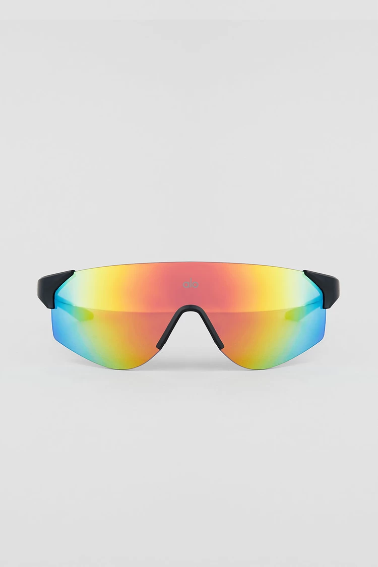 Aloyoga Speed Sunglasses - Orange Mirror/Black