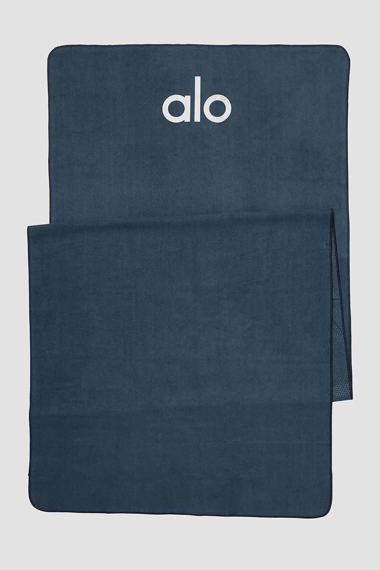 Aloyoga Grounded No-Slip Towel - Eclipse