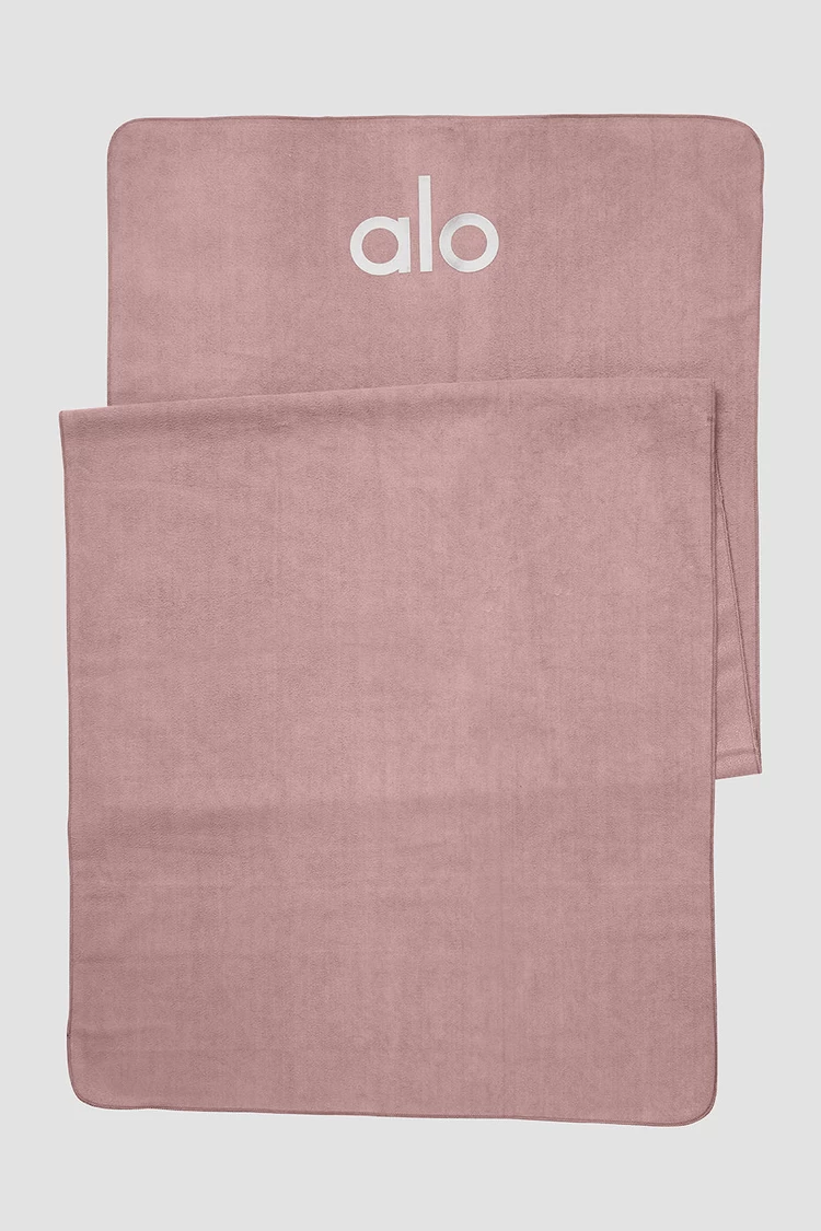Aloyoga Grounded No-Slip Towel - Smoky Quartz