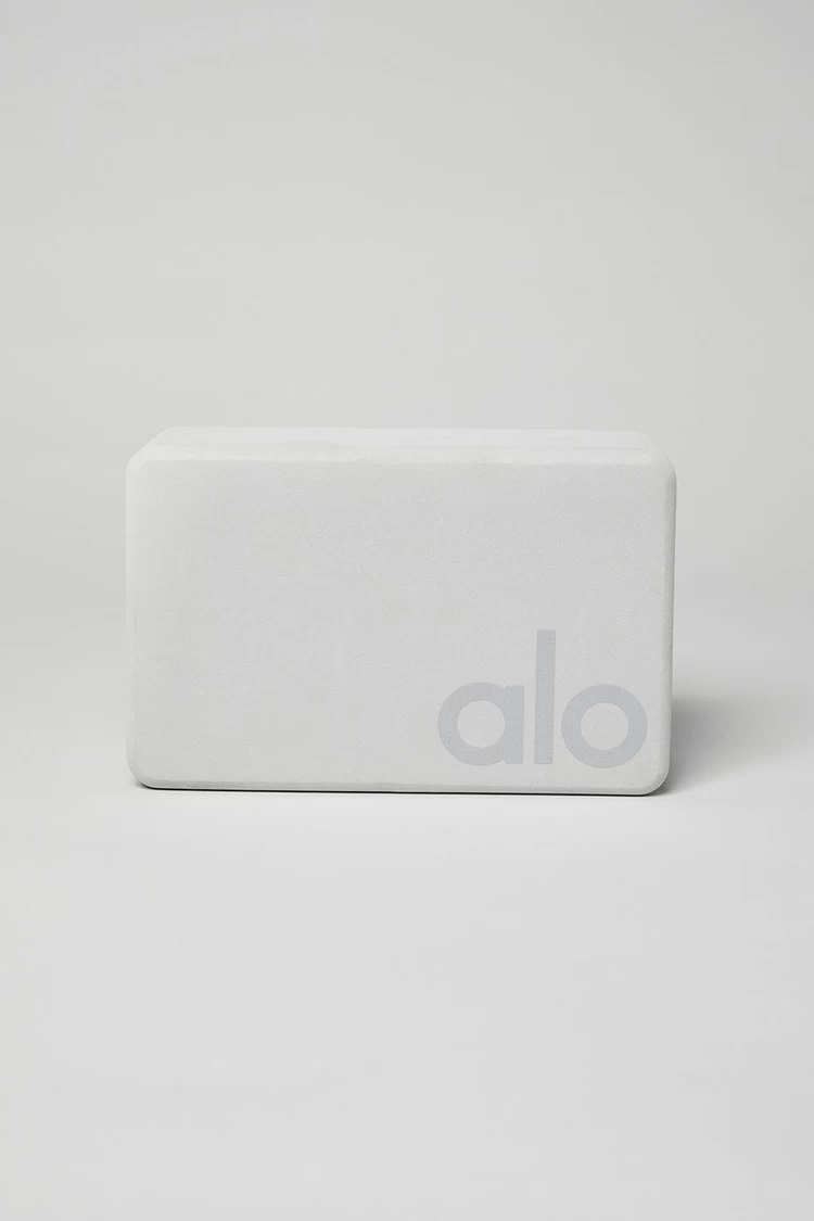 Aloyoga Uplifting Yoga Block - Dove Grey/Silver