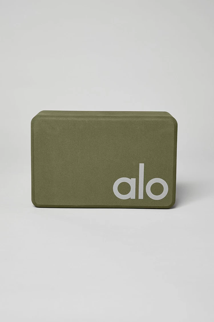 Aloyoga Uplifting Yoga Block - Jungle/Silver