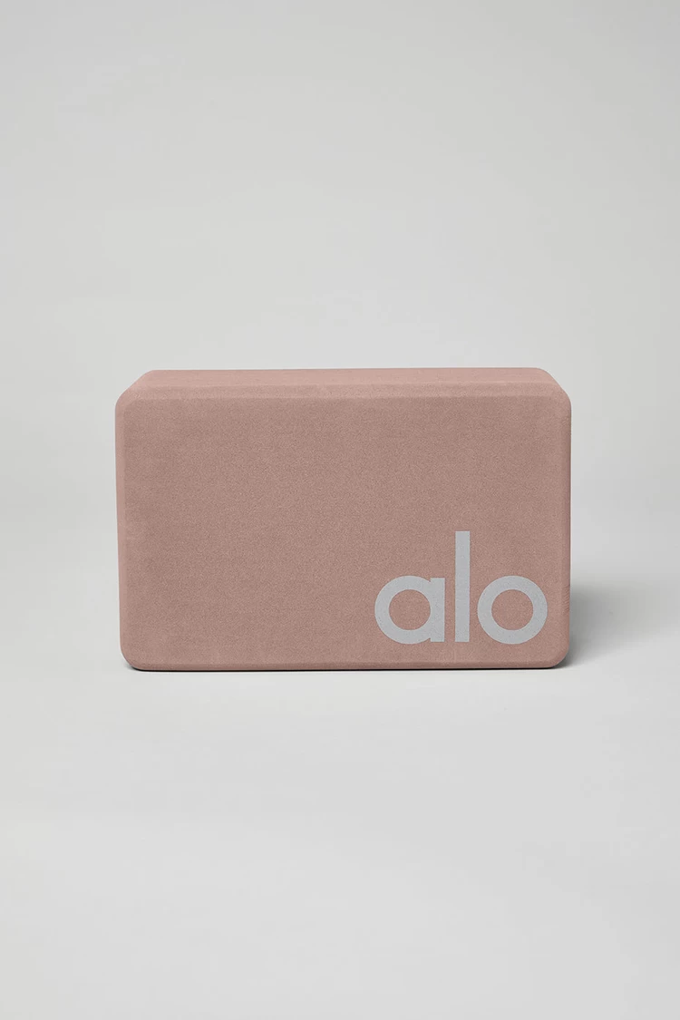 Aloyoga Uplifting Yoga Block - Smoky Quartz/Silver