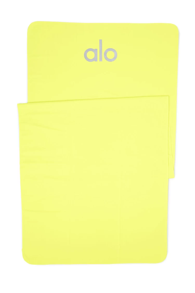 Aloyoga Grounded No-Slip Towel - Highlighter