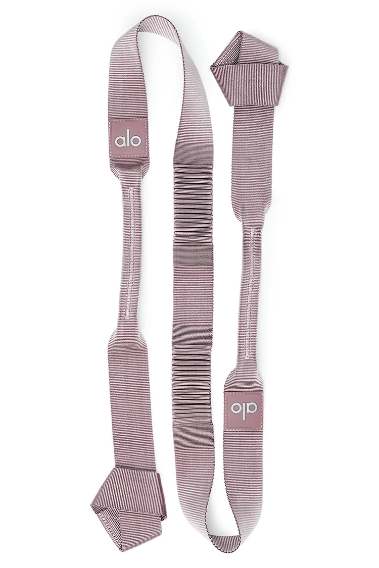 Aloyoga Duality Yoga Strap - Soft Mauve