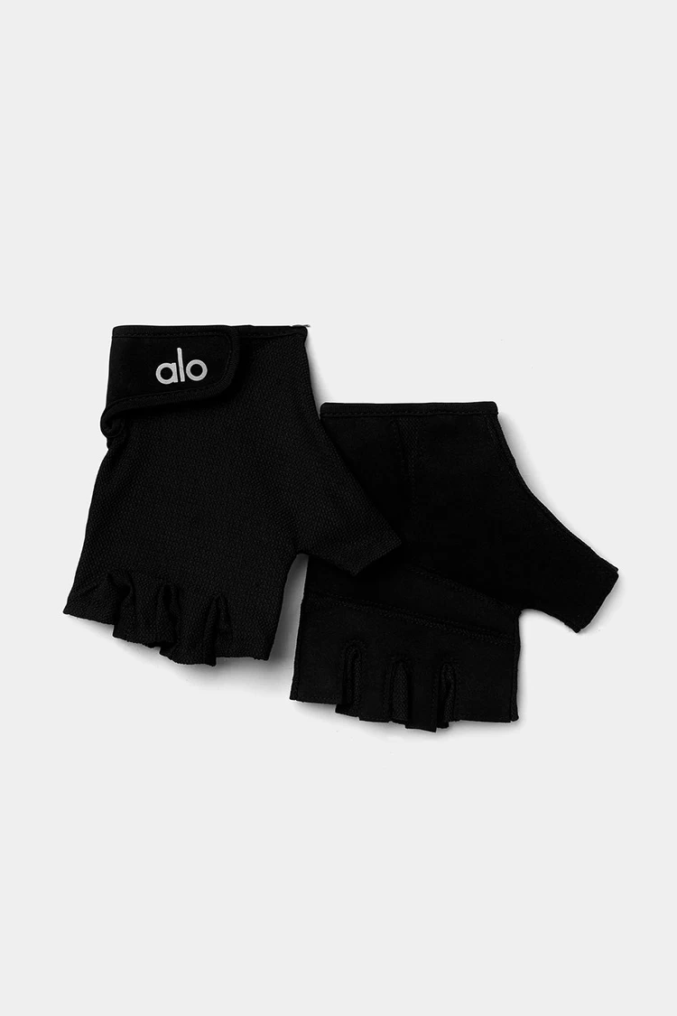 Aloyoga Power Moves Workout Gloves - Black