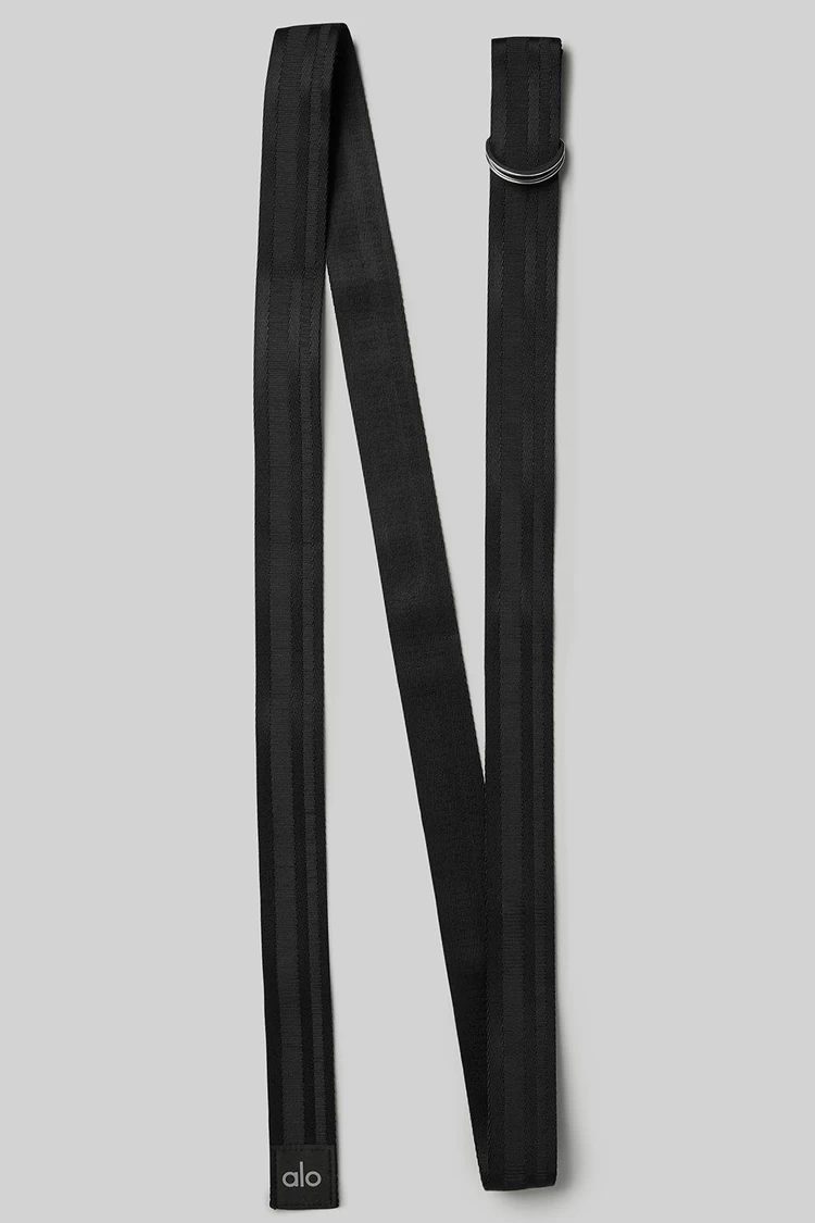 Aloyoga Extra Long Yoga Strap - Black