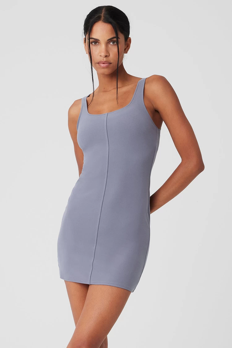 Aloyoga Alosoft Head Start Dress - Fog