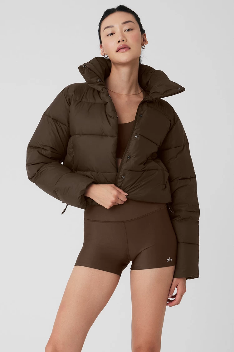 Aloyoga Gold Rush Puffer - Espresso