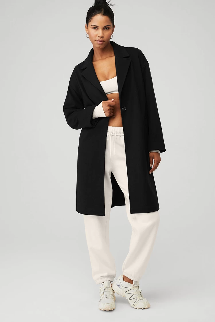 Aloyoga VIP Blazer Trench - Black