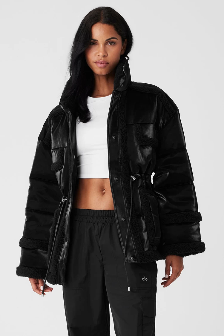 Aloyoga Ice Breaker Puffer Jacket - Black