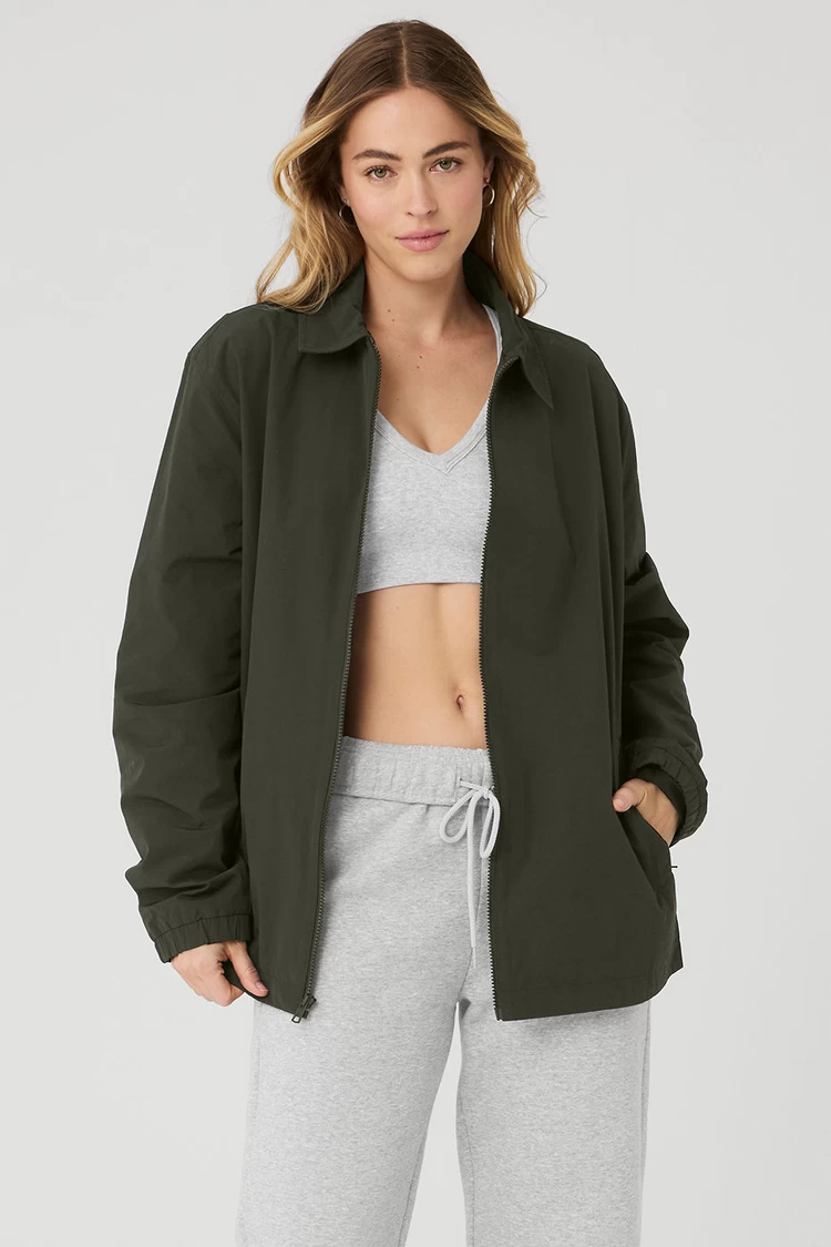 Aloyoga Torrent Overshirt - Stealth Green