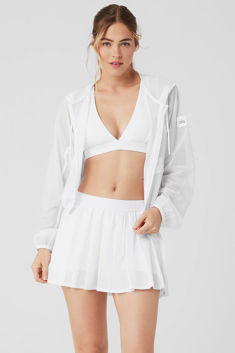 Aloyoga Mesh Sheer Bliss Jacket - White