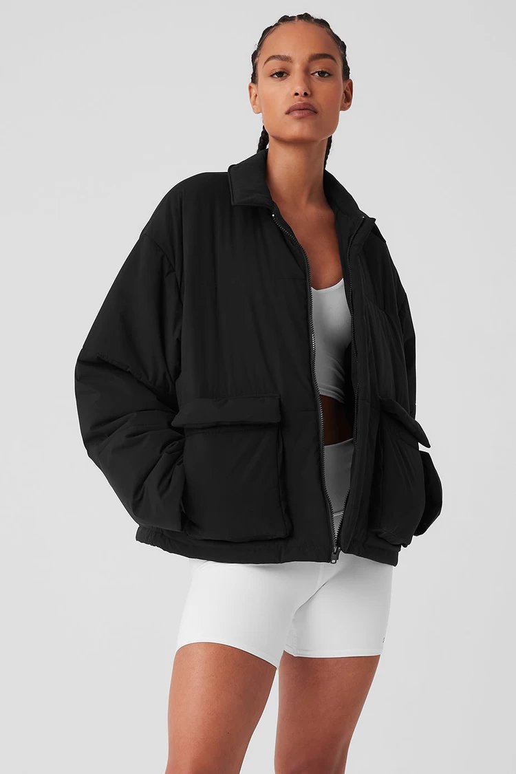 Aloyoga Voyage Utility Cargo Jacket - Black