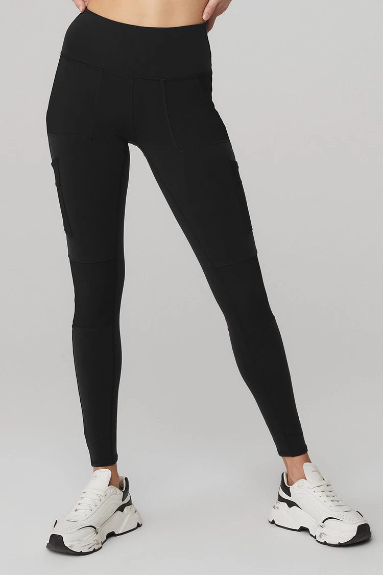Aloyoga High-Waist Cargo Legging - Black
