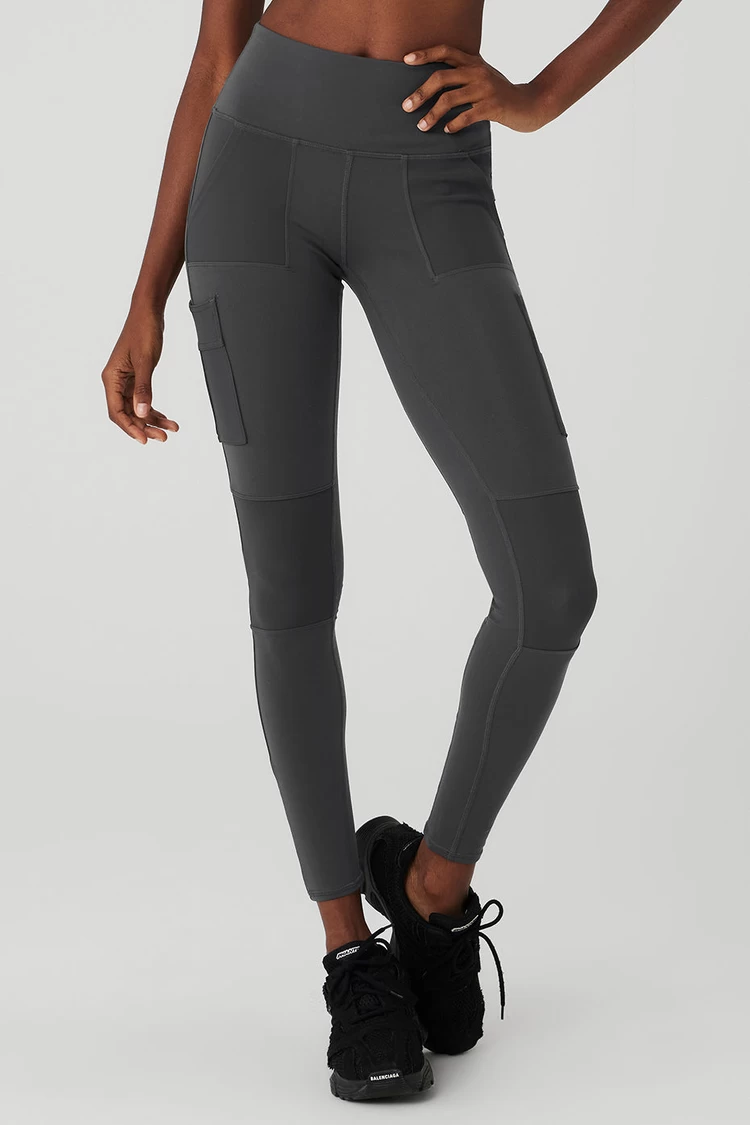 Legging Cargo De Cintura Alta Aloyoga - Antracita