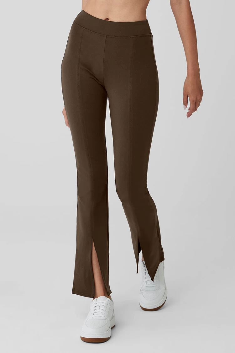 Legging Aloyoga Airbrush De Cintura Alta 7/8 Flutter - Espresso