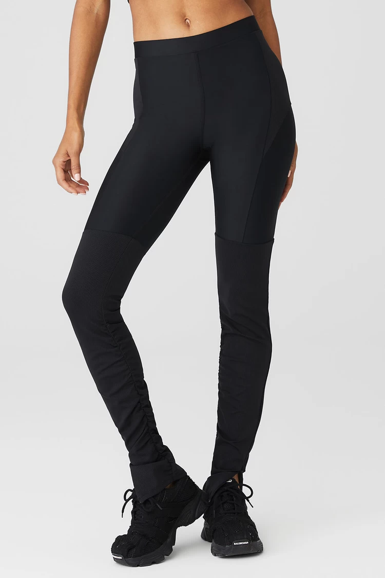 Legging Street Goddess De Cintura Alta Aloyoga Airlift - Negro