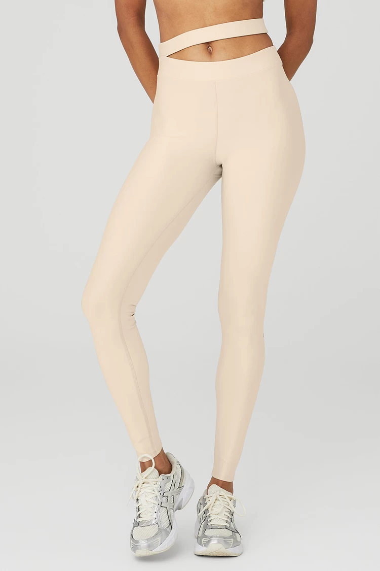 Aloyoga Airlift High-Waist All Access Legging - Macadamia