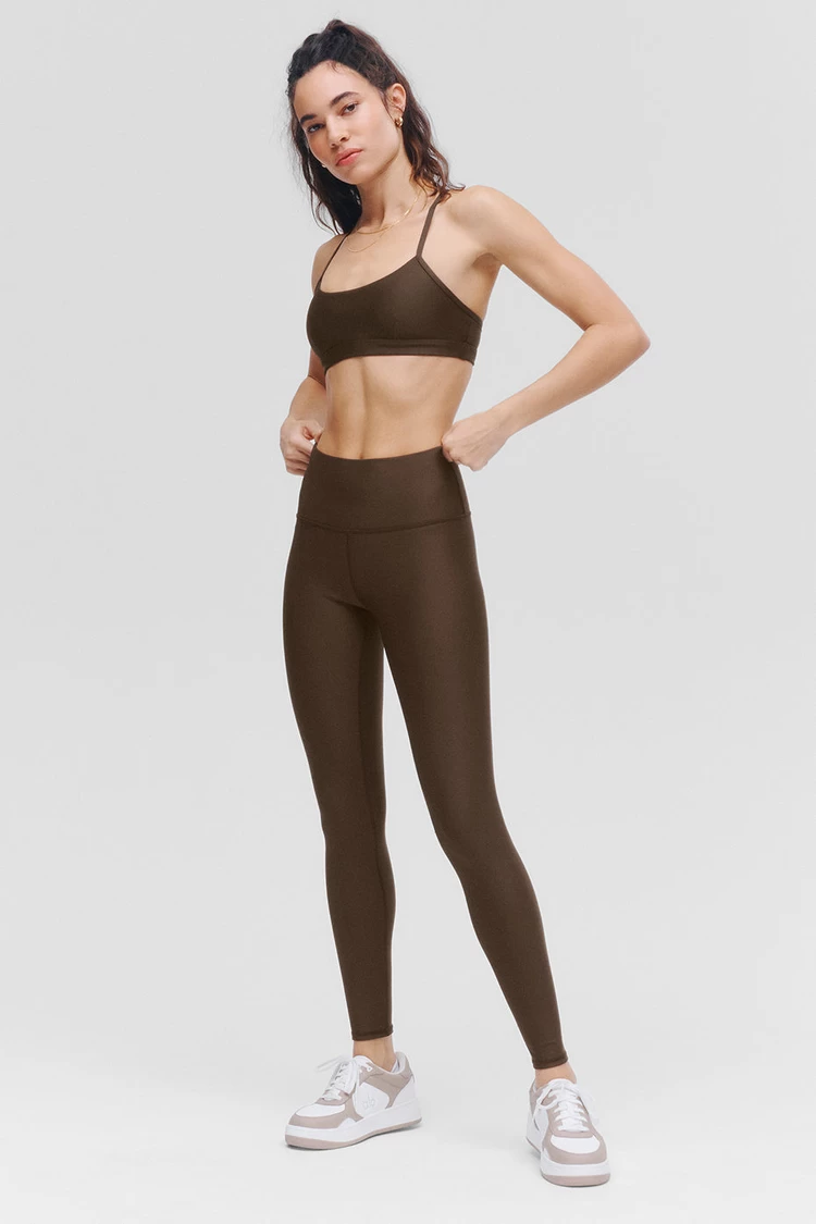 Aloyoga High-Waist Airlift Legging - Espresso