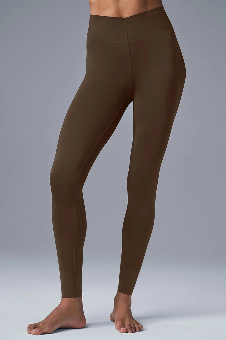 Aloyoga Airlift Strength Extreme High-Waist 7/8 Legging - Espresso