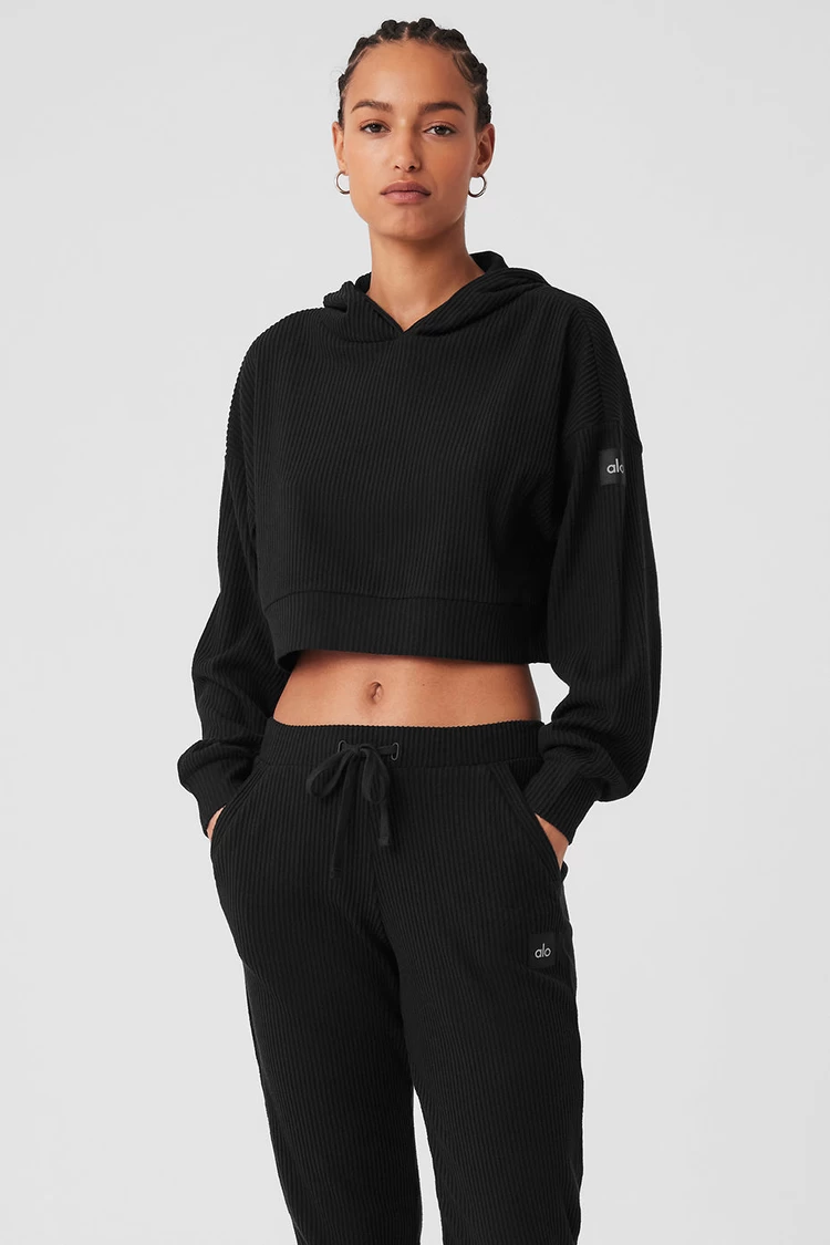 Sudadera Con Capucha Aloyoga Muse - Negro