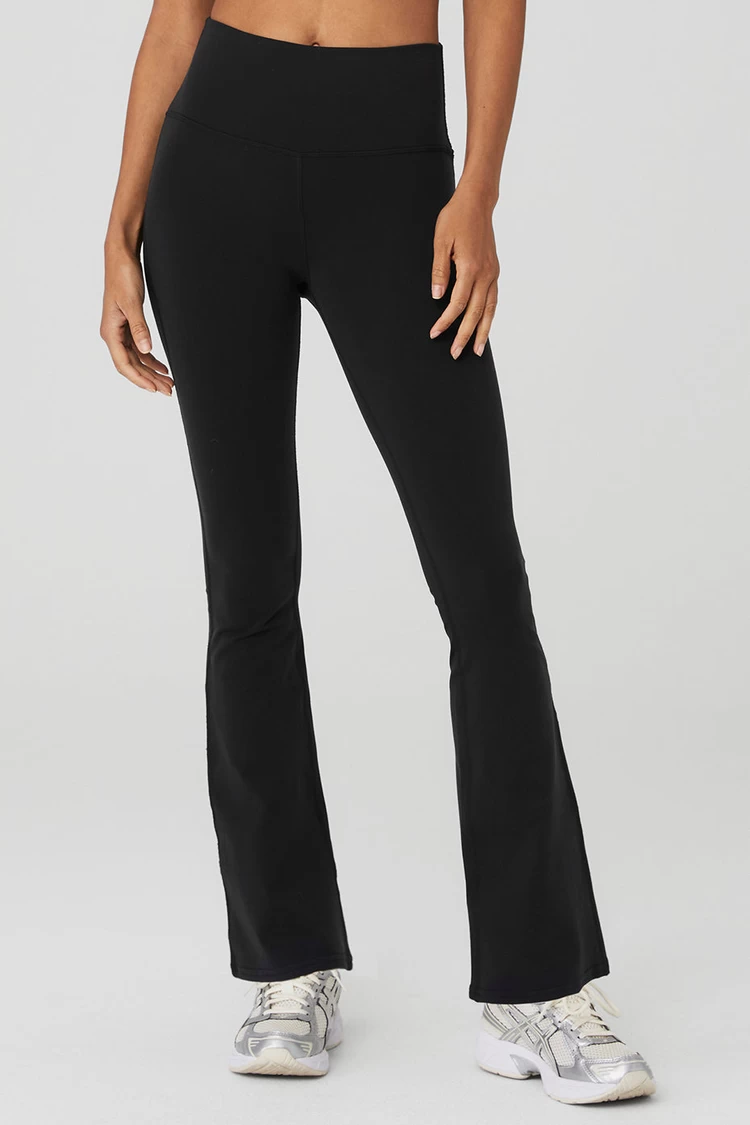 Aloyoga Airbrush High-Waist 7/8 Bootcut Legging - Black