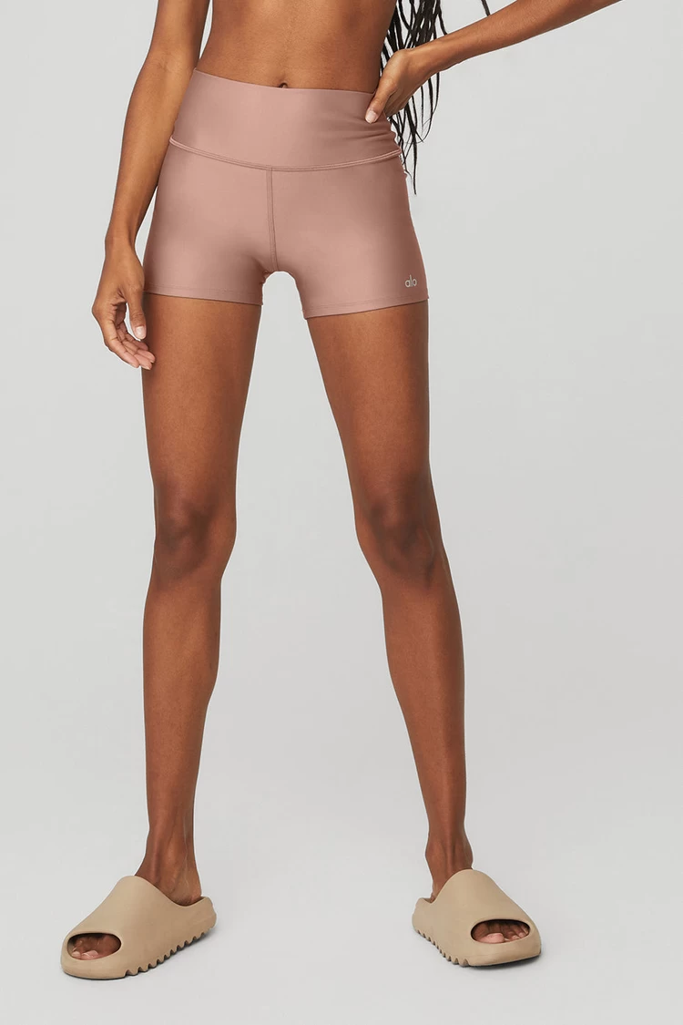 Aloyoga 3" High-Waist Airlift Short - Smoky Quartz