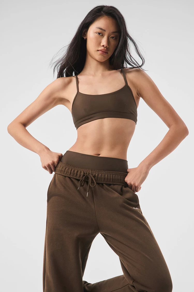 Aloyoga Airlift Intrigue Bra - Espresso