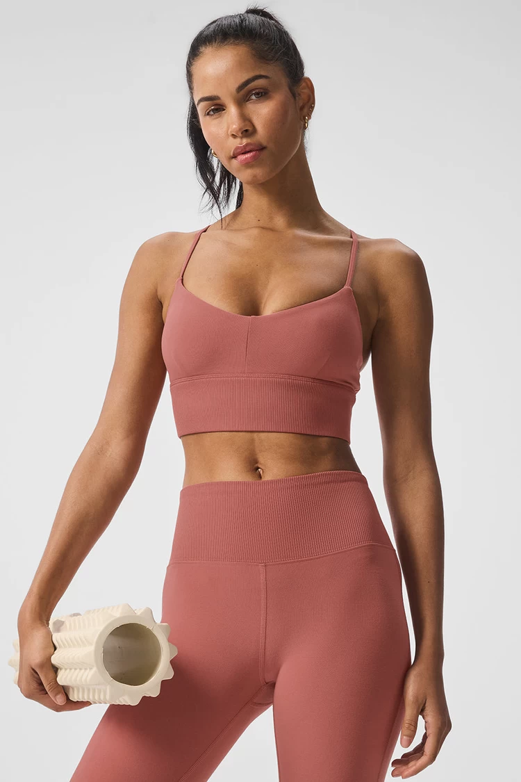 Aloyoga Alosoft Lavish Bra - Soft Terracotta