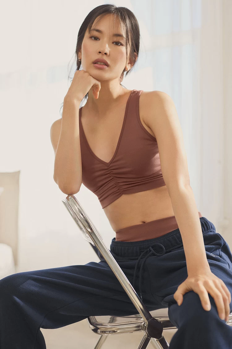 Aloyoga Wild Thing Bra - Chestnut