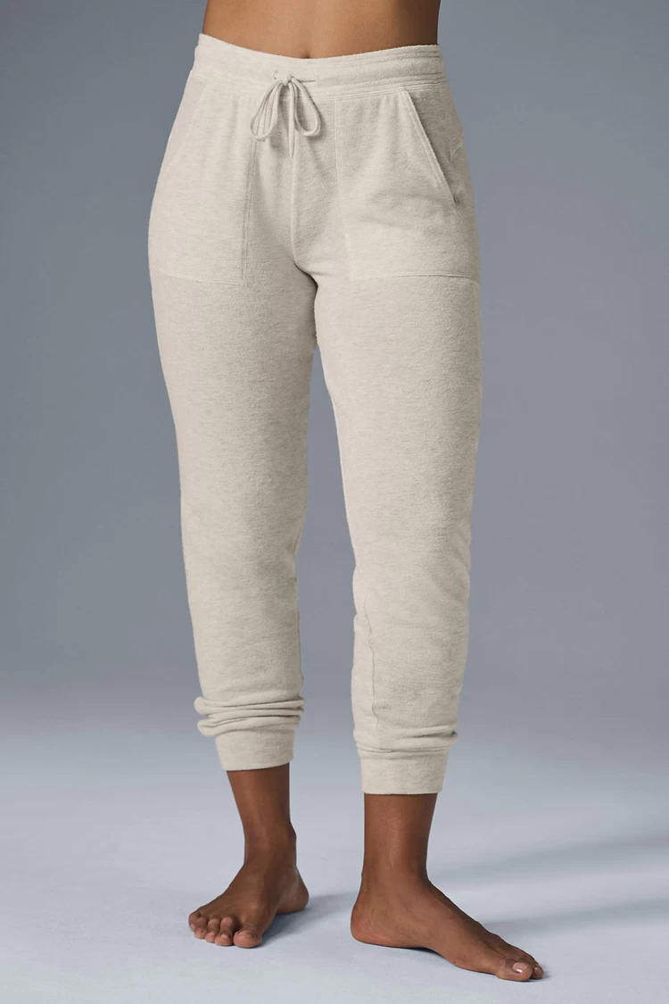 Pantalón Deportivo Aloyoga Soho - Avena Jaspeado
