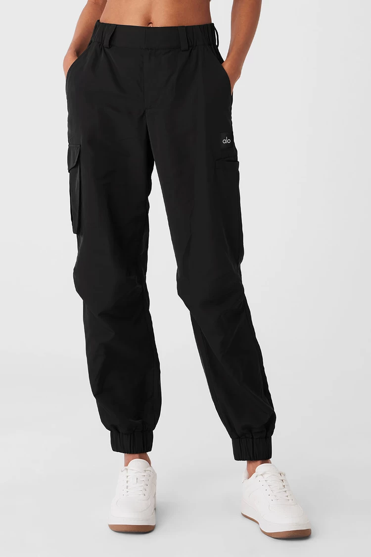 Aloyoga High-Waist Break Line Jogger - Black
