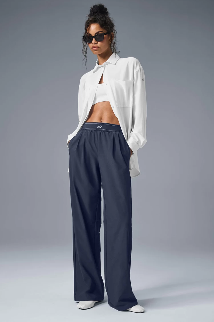 Aloyoga Suit Up Trouser (Long) - Navy