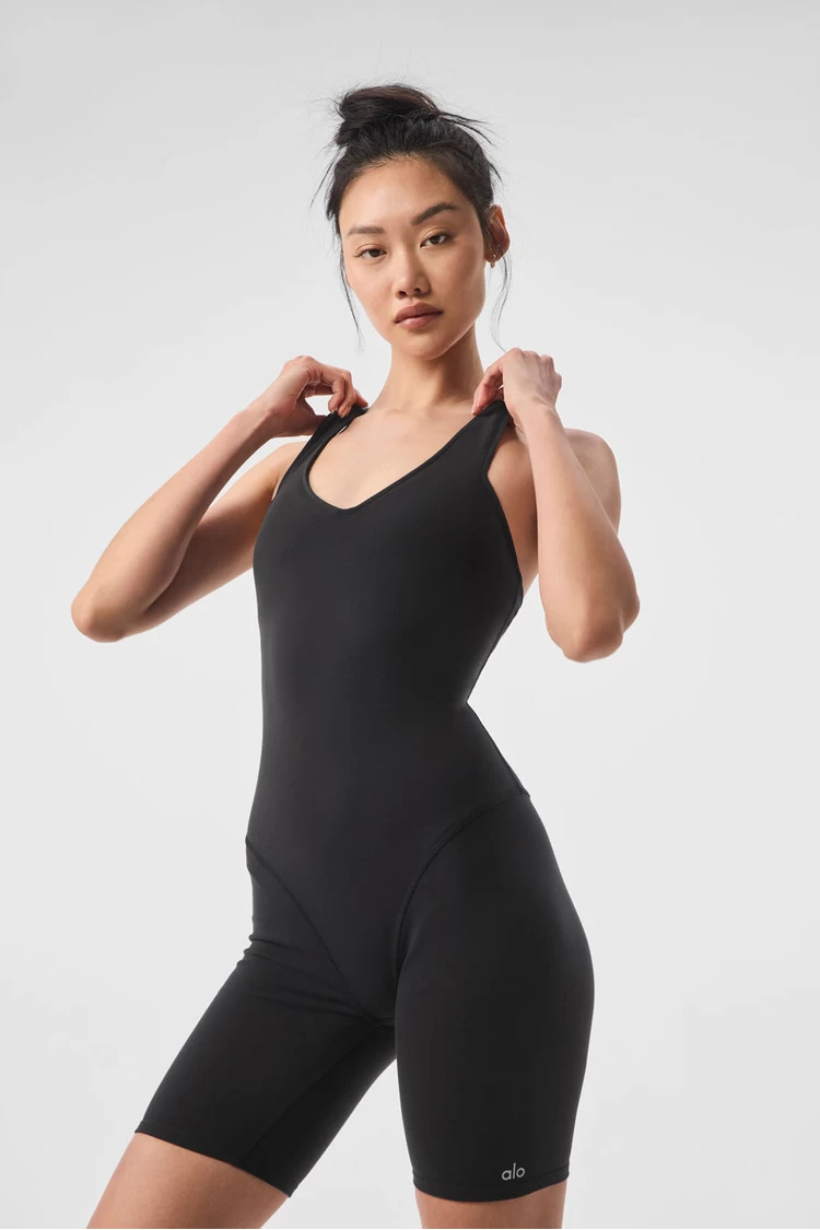 Aloyoga Airbrush Real Onesie - Black