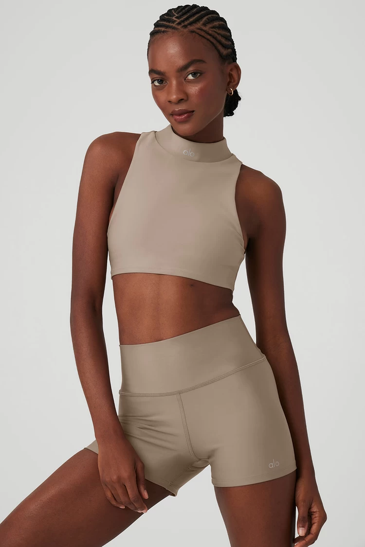 Aloyoga 3" High-Waist Airlift Short - Gravel