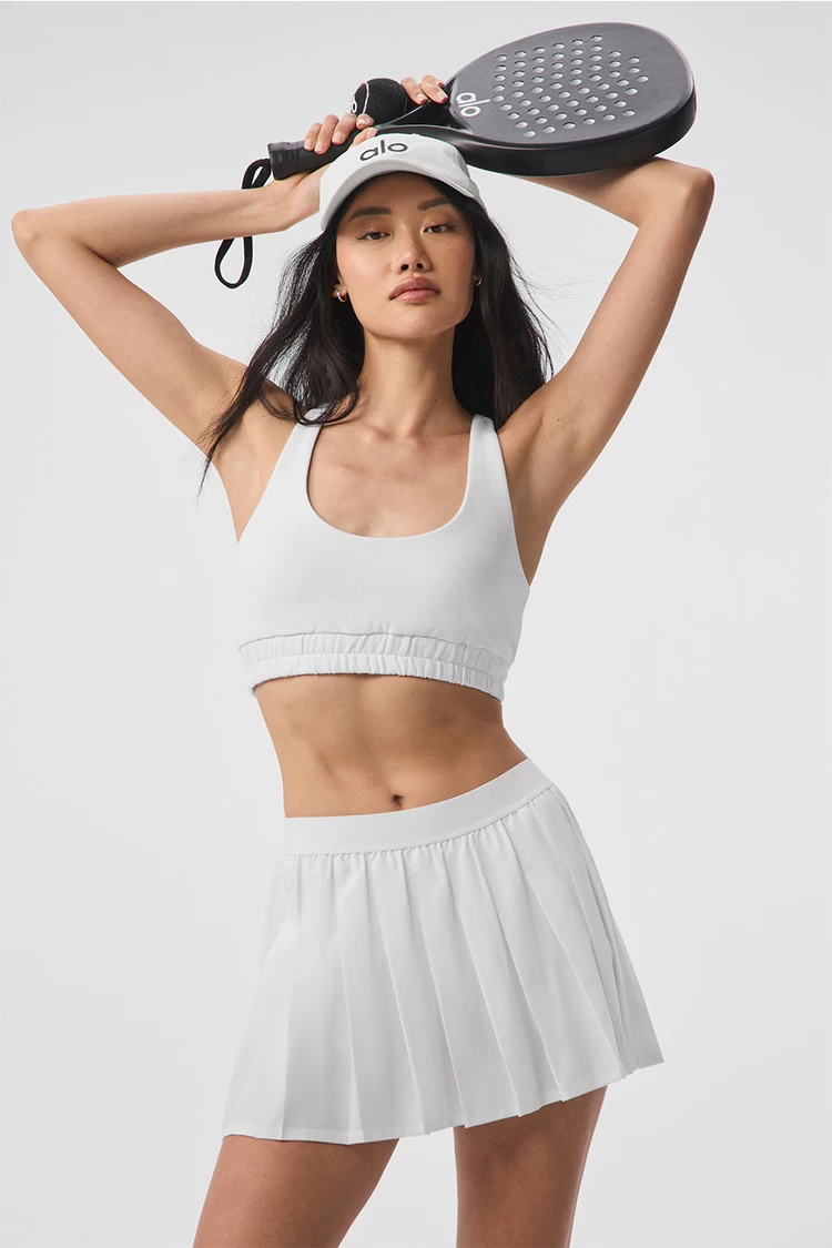Aloyoga Varsity Tennis Skirt - White