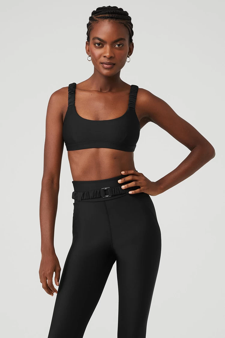 Aloyoga Airlift Charmer Bra - Black