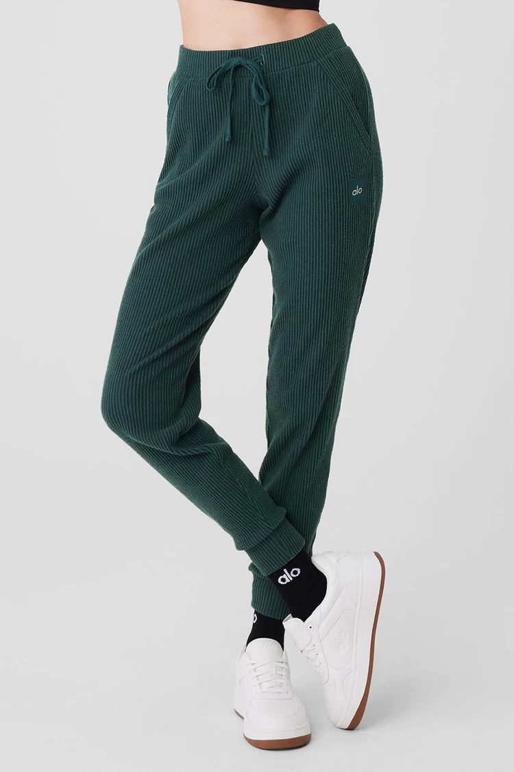 Aloyoga Muse Sweatpant - Midnight Green