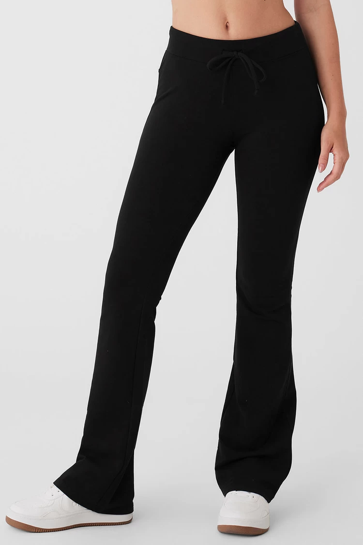 Aloyoga Sway Bootcut Sweatpant - Black