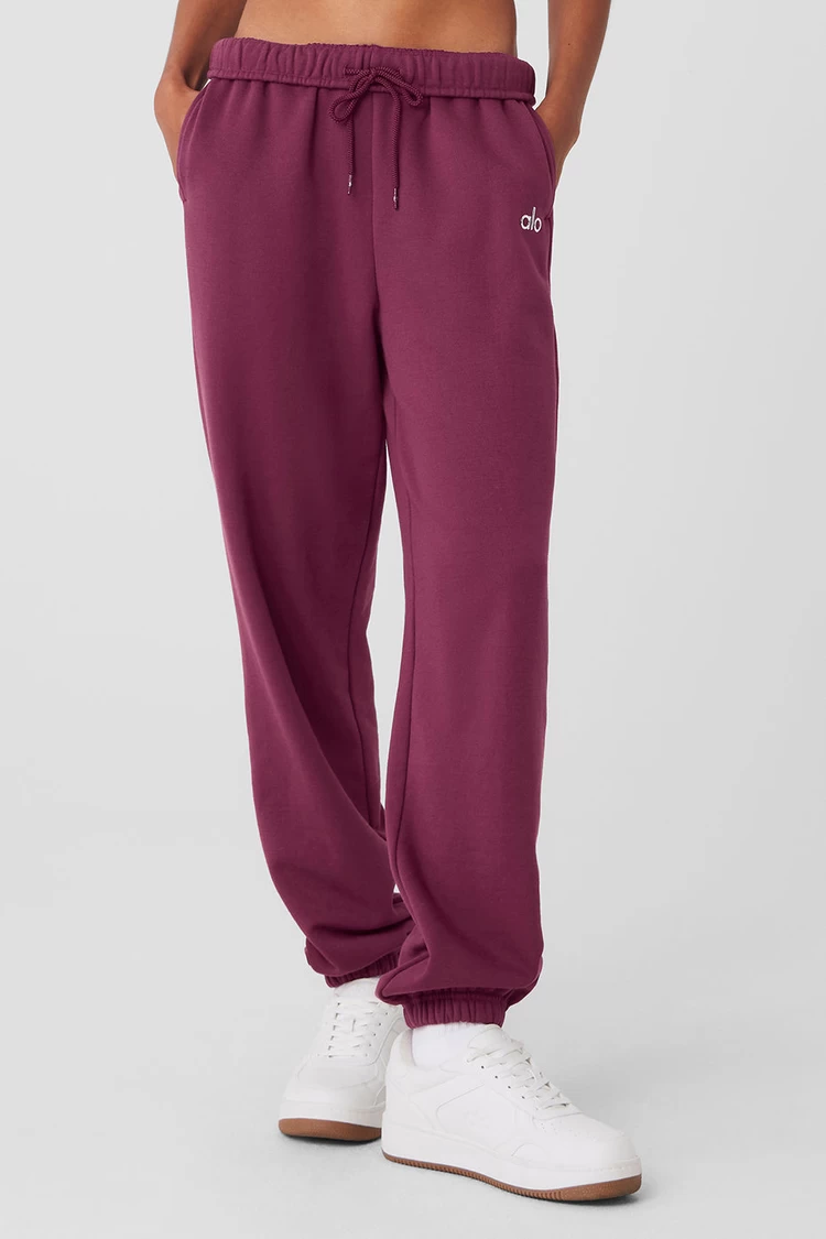 Aloyoga Accolade Sweatpant - Wild Berry