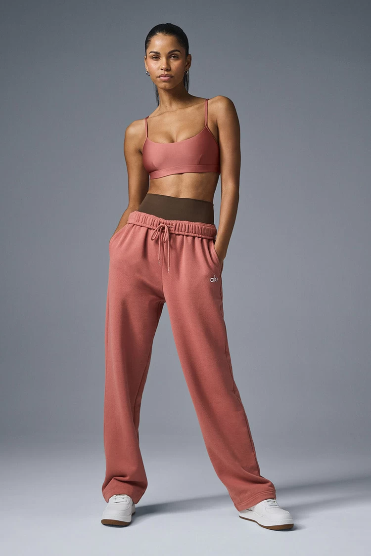 Aloyoga Accolade Straight Leg Sweatpant - Soft Terracotta
