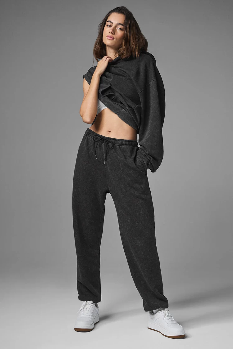 Aloyoga Chill Vintage Wash Sweatpant - Black Wash