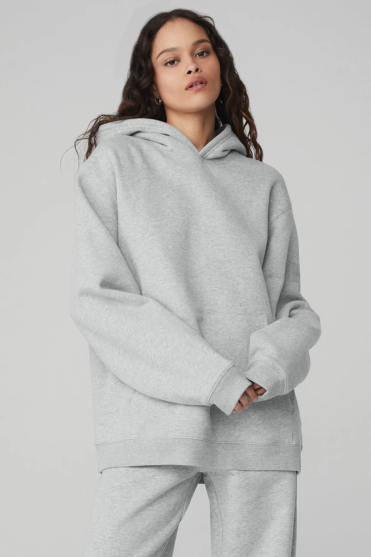 Aloyoga Renown Heavy Weight Hoodie - Athletic Heather Grey