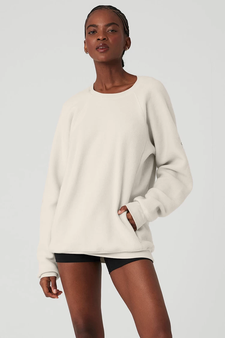 Aloyoga Triumph Crew Neck Sweatshirt - Bone